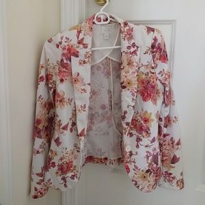 LC Lauren Conrad floral blazer